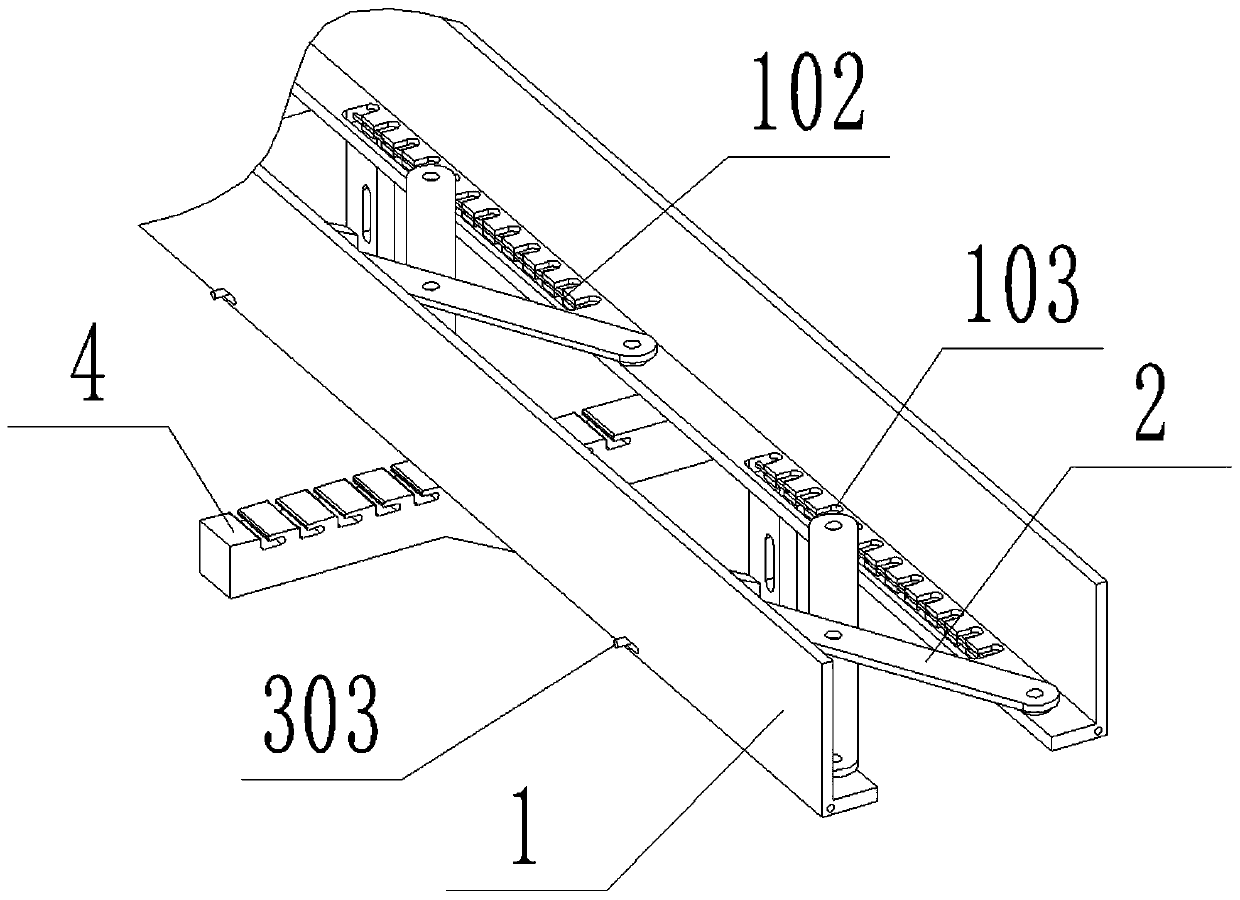 Integrated adjustable bridge structure for high-voltage cable construction