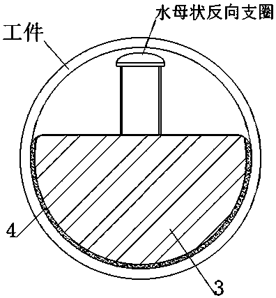 Hollow cylindrical workpiece cylindrical surface semi-automatic drilling and correction integration device