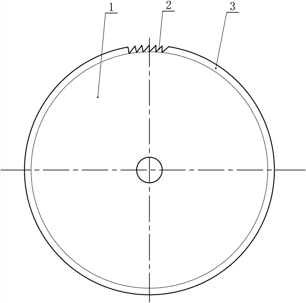 Metal circular saw blade and preparation method thereof