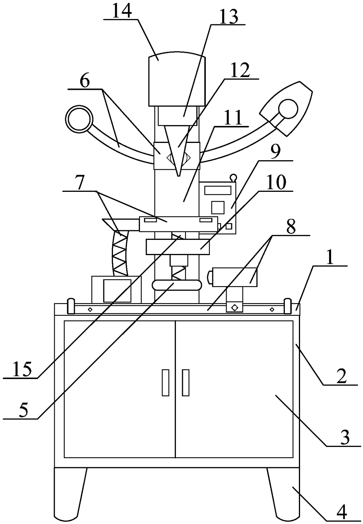 Precise automatic revolving riveting machine