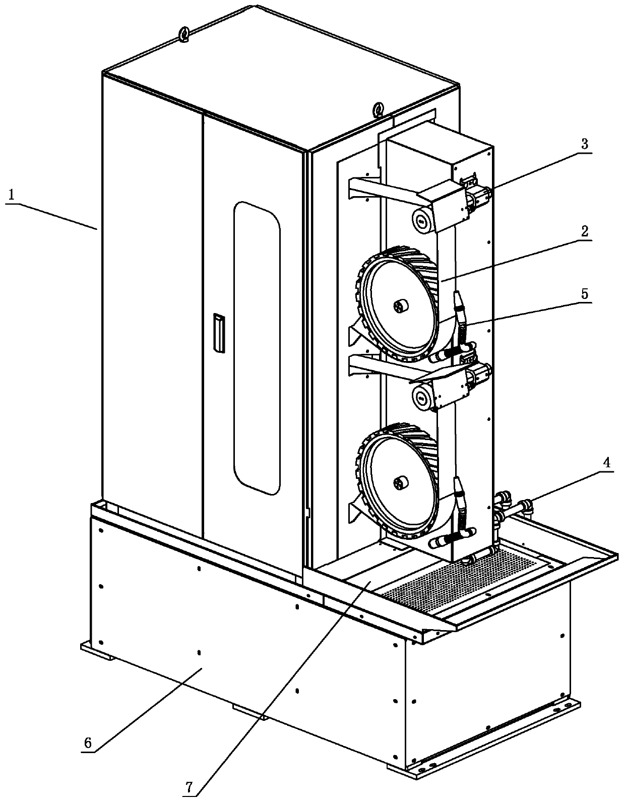 A kind of grinding and drawing equipment integrating water circulation system