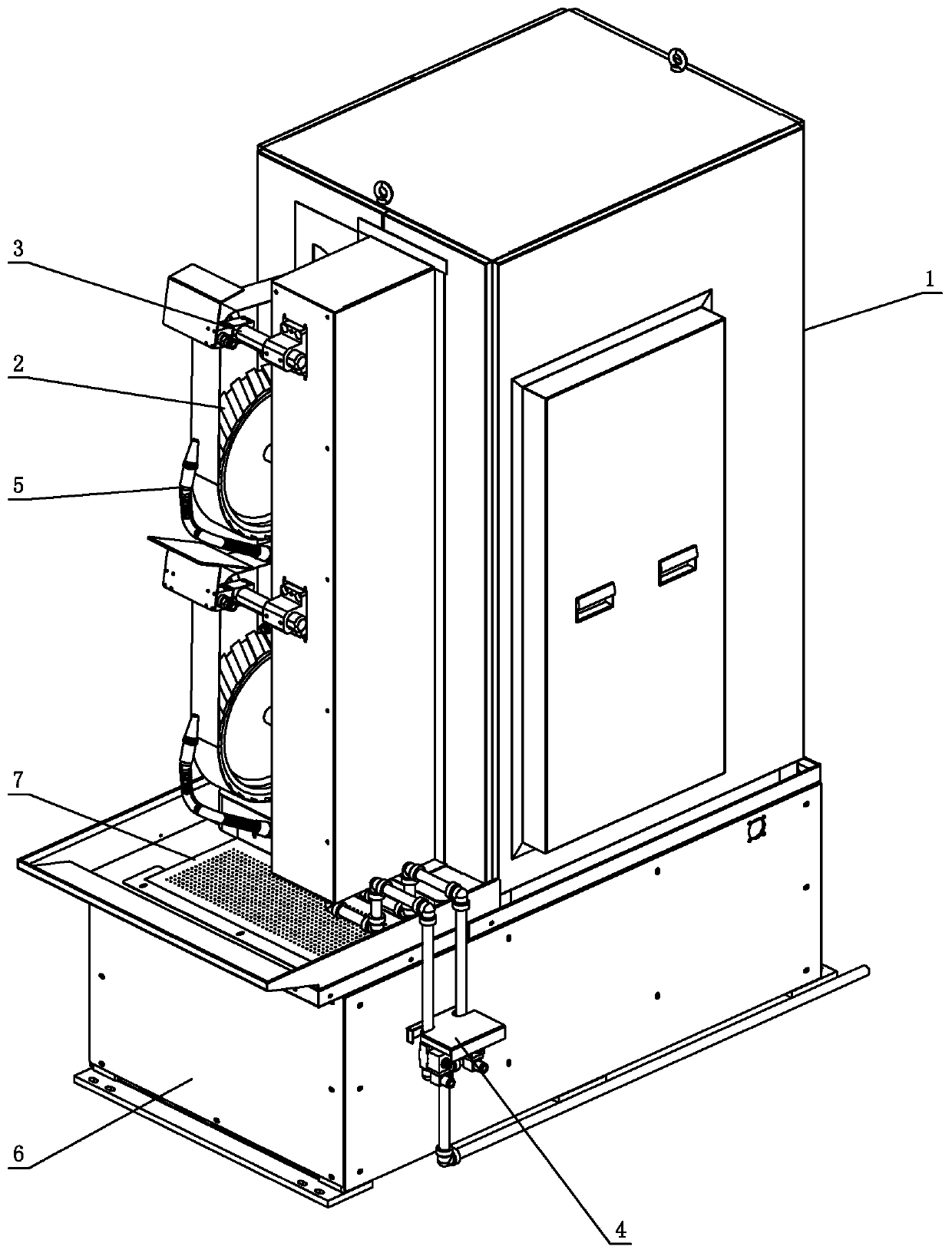 A kind of grinding and drawing equipment integrating water circulation system