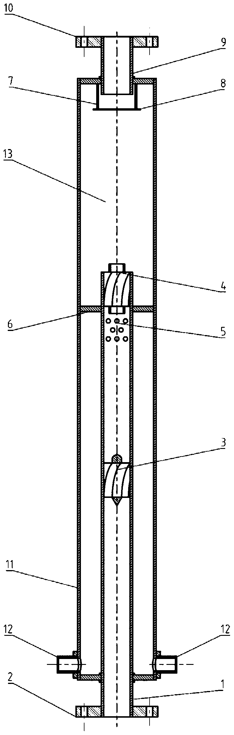 Wide flow multi-flow high-efficiency gas-liquid separator