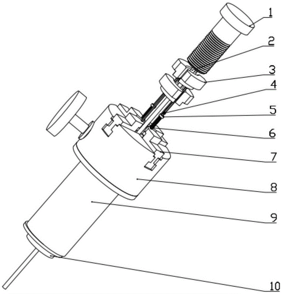 Bevel gear drive type unilateral bolt fastener mounting tool