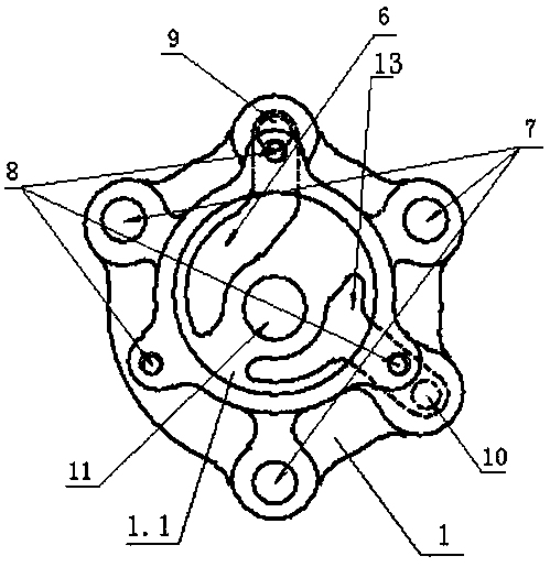 Large-flow engine oil pump of internal combustion