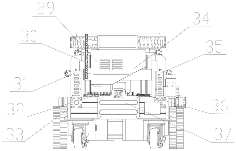 Composite navigation type differential storage robot and working method thereof