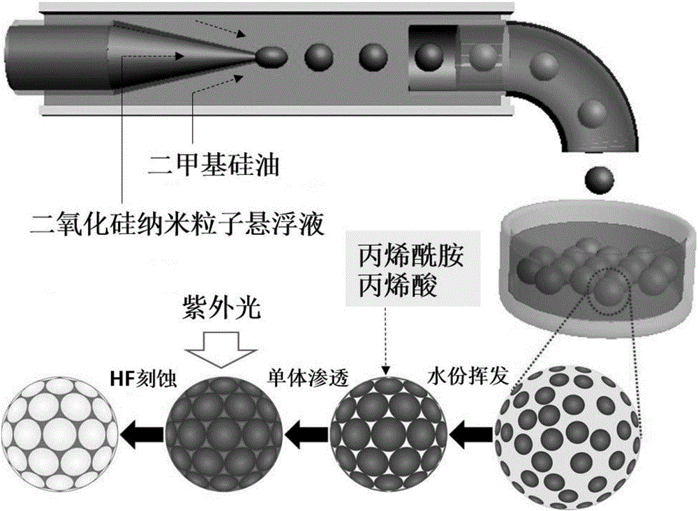 Hydrogel photonic crystal microspheres, and preparation method and application thereof