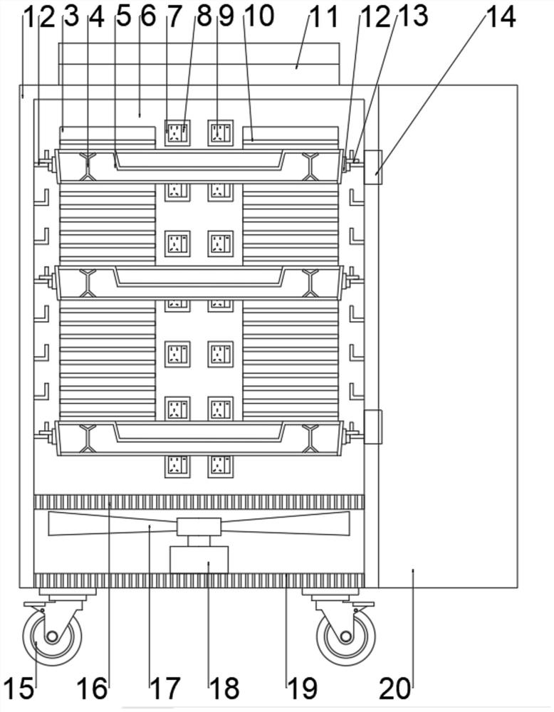 Electronic communication cabinet based on Internet of Things