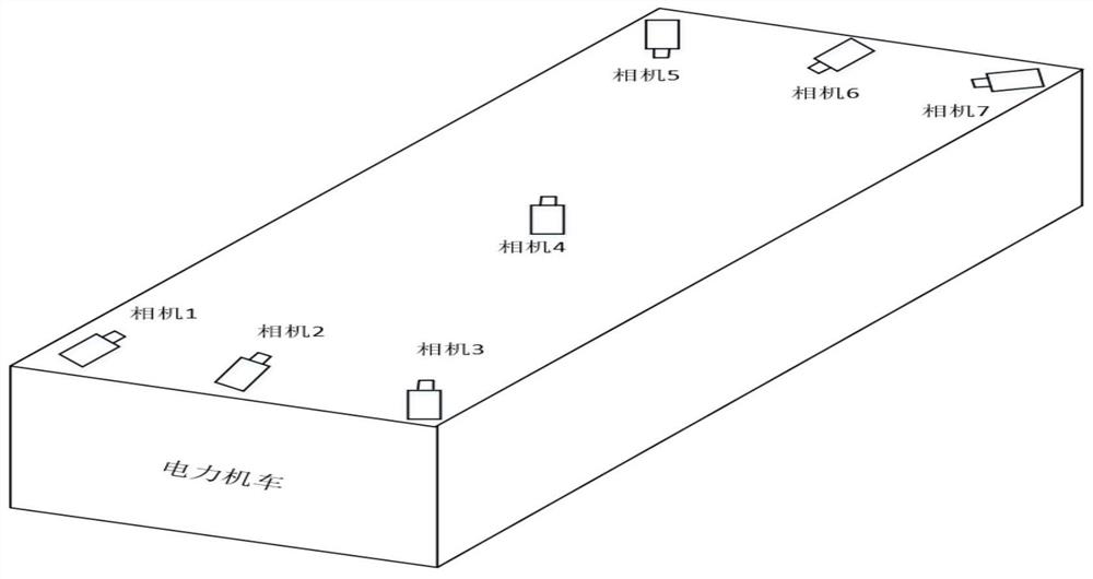 Automatic inspection device for segmented and phase-separated insulators of vehicle-mounted catenary