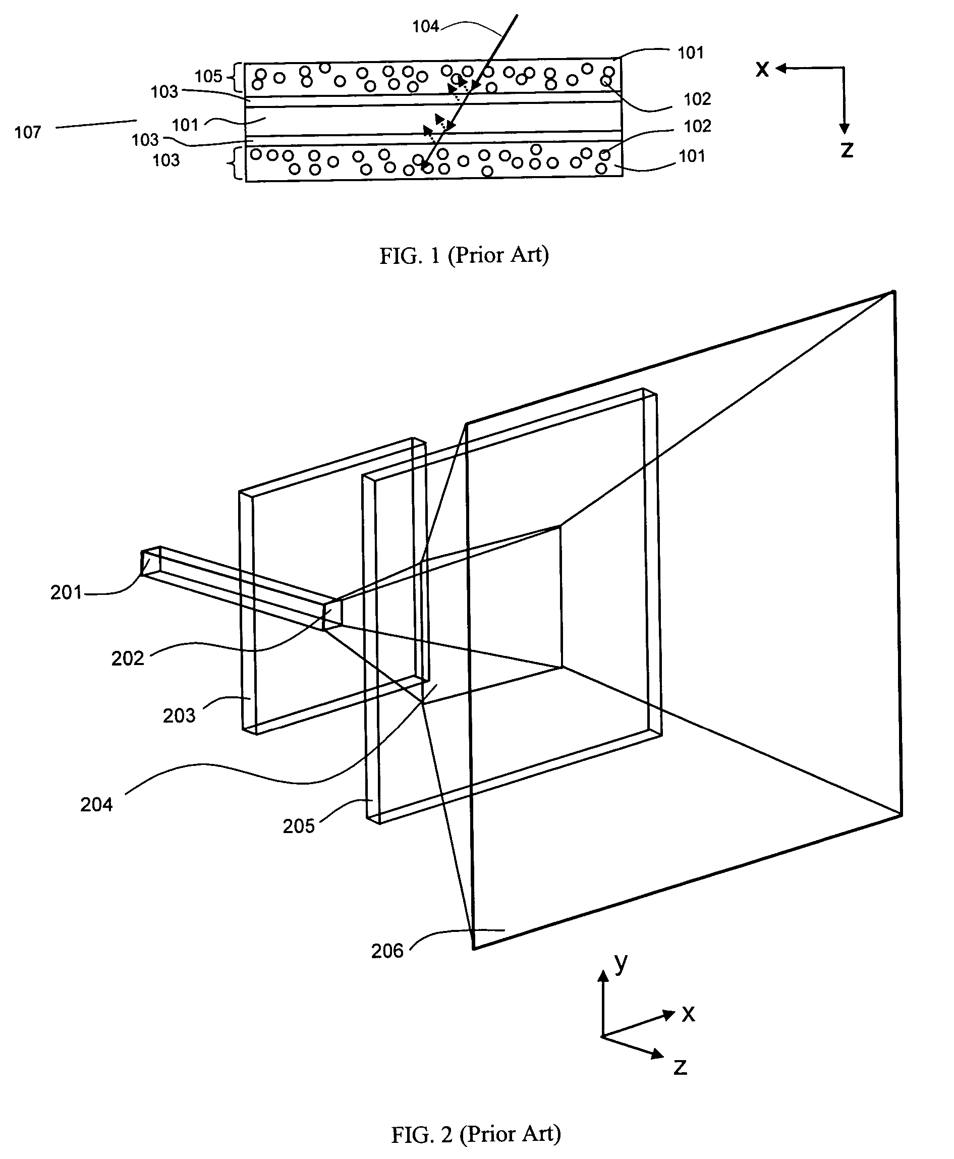 Multi-region light scattering element