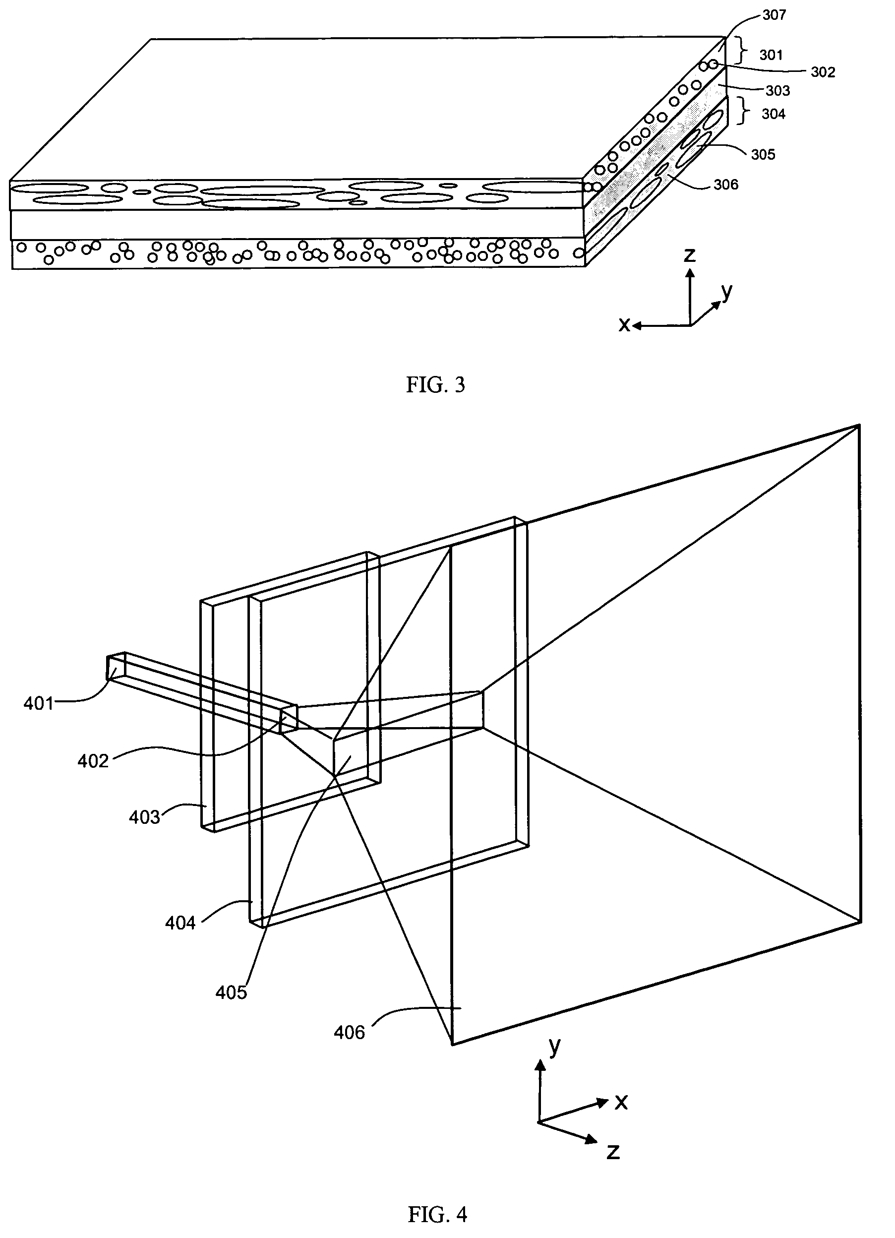 Multi-region light scattering element