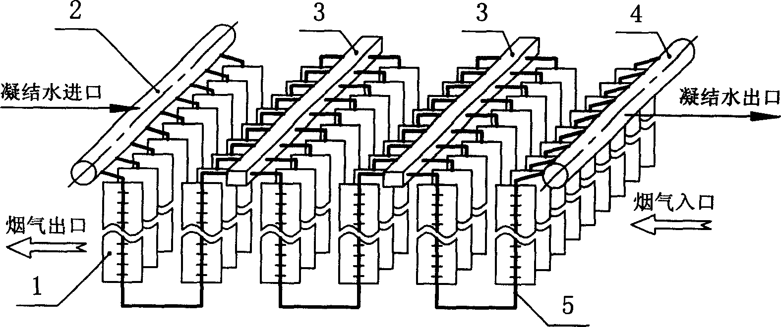 Residual-heat used type electric dust separator and its application system