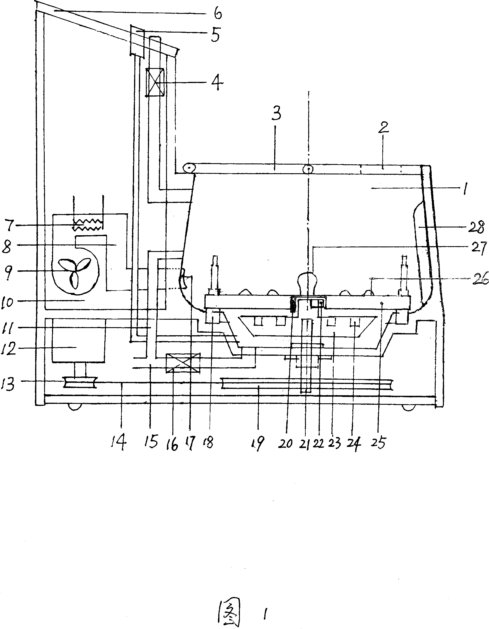 Automatic bathtub with heating and massage function