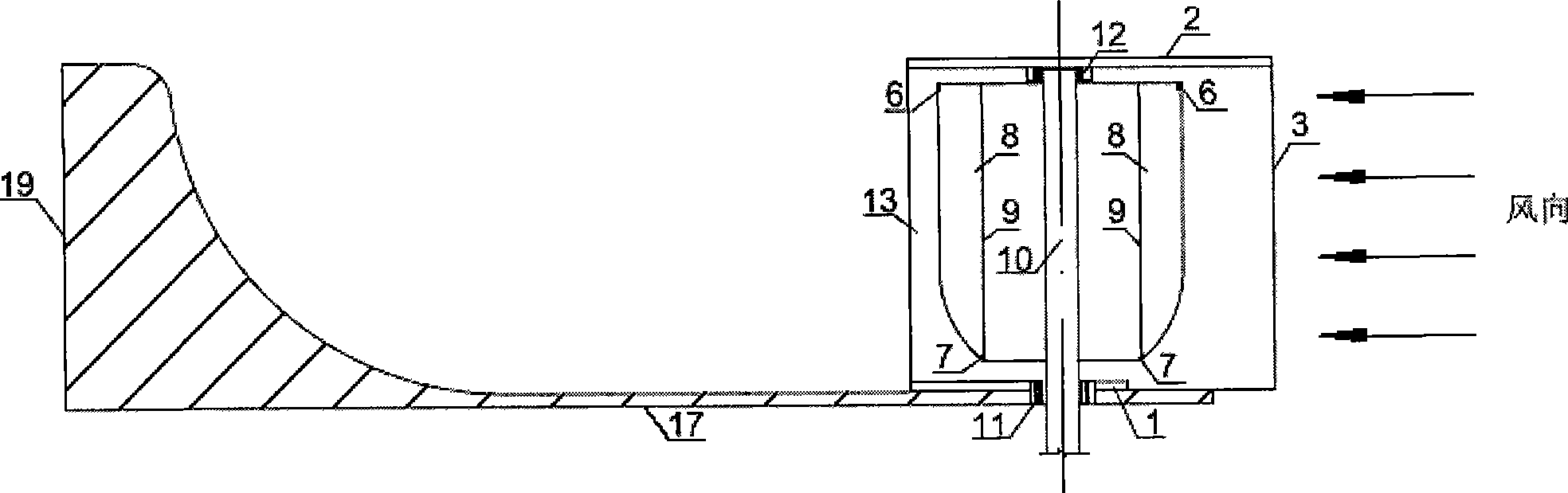 Turbo-type vertical shaft wind mill