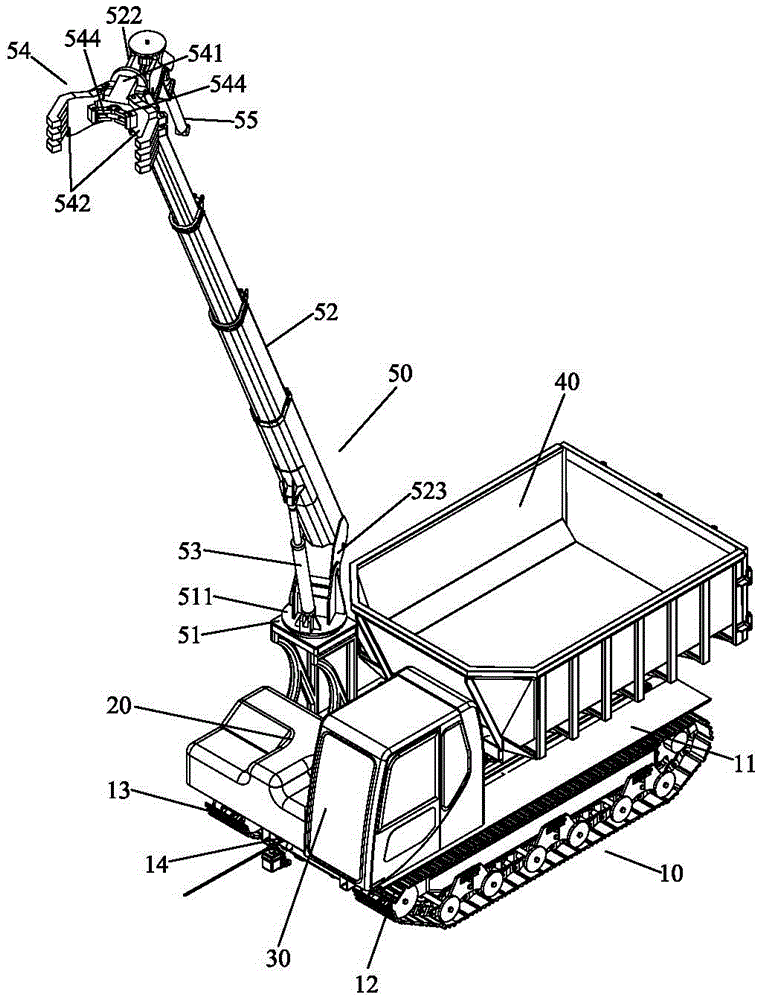 Crawler-type multifunctional agriculture and forestry equipment