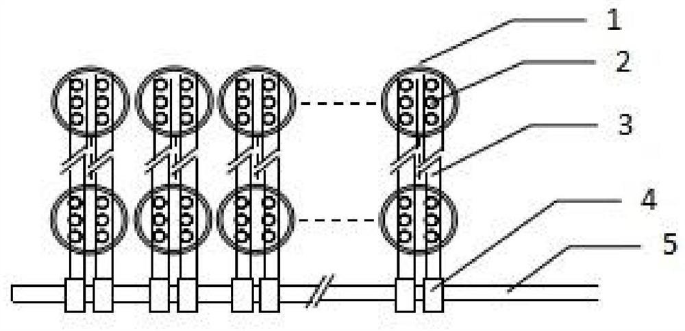 Large-diameter silo uniform discharging and coal blending device and method