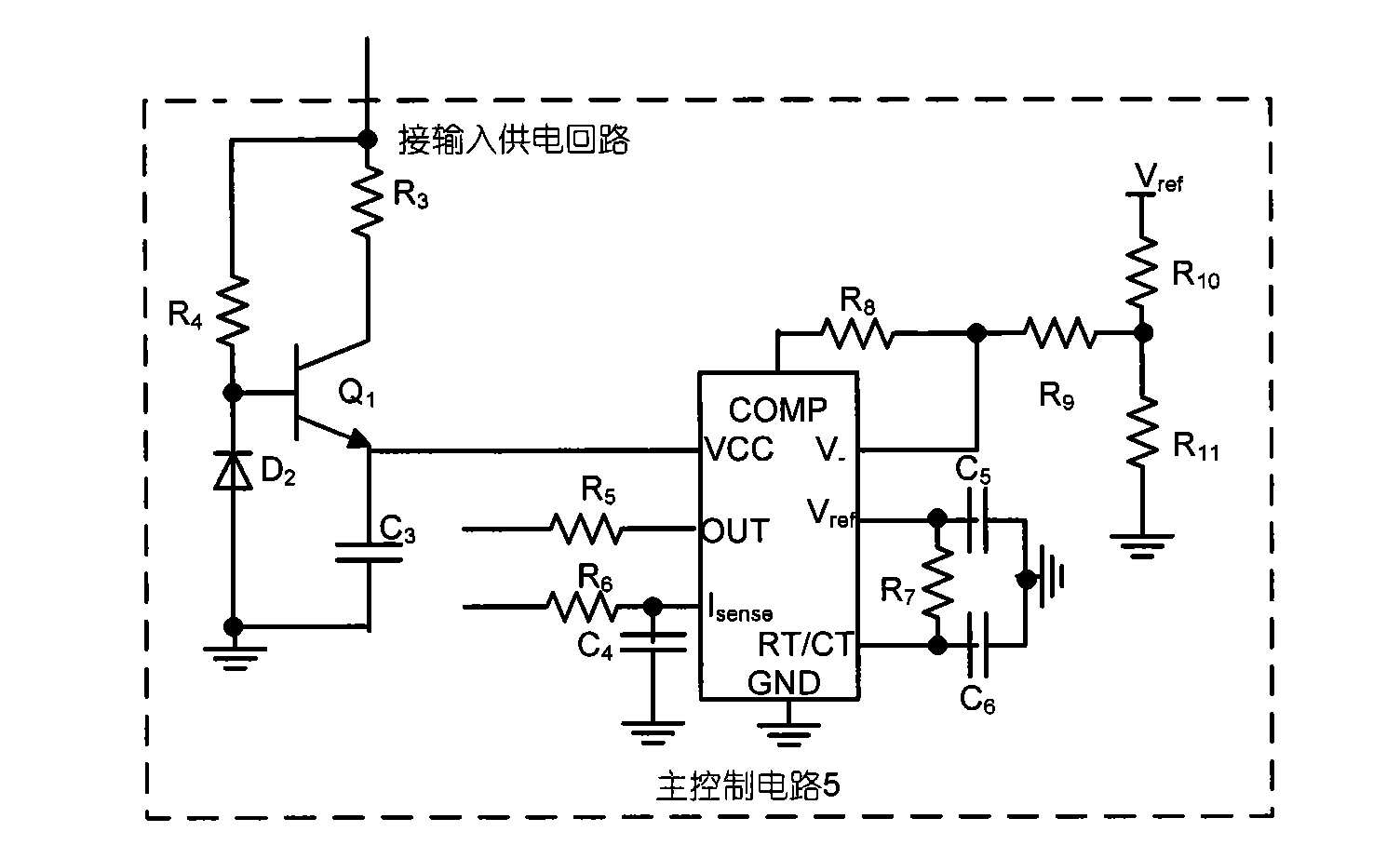 Rear preregulator DC/DC converter