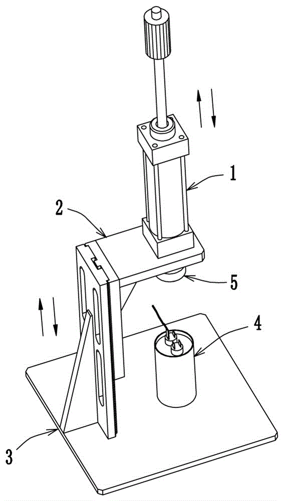 A pneumatic crimping tool for flag-shaped connecting pieces