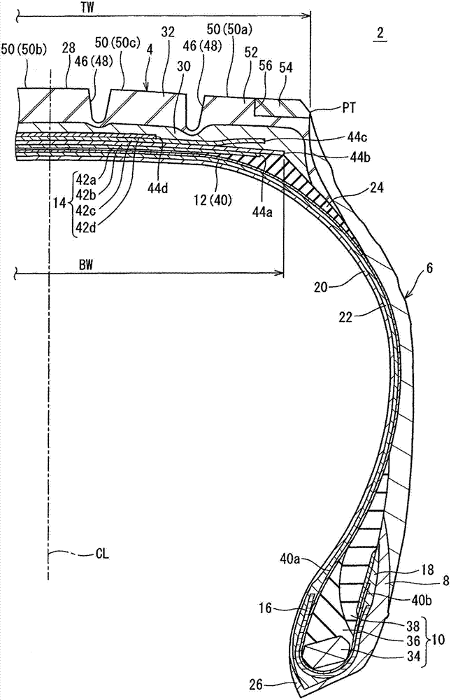 Heavy duty pneumatic tire