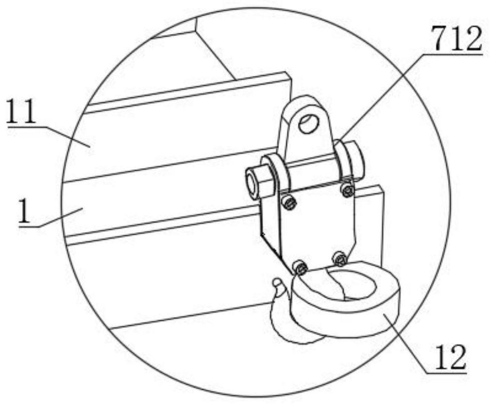 Unloading device facilitating brick unloading