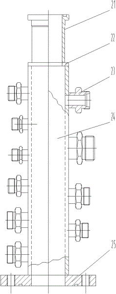 Hydraulic system flow collector with bypass function