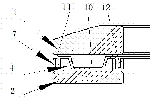 Automobile differential mechanism and bearing combination structure