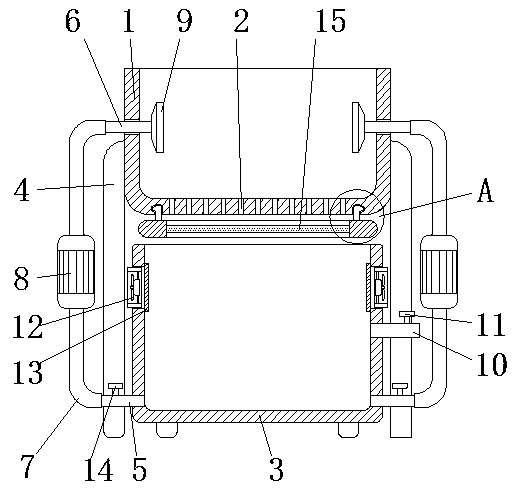 Environment-friendly type hot galvanizing cooling device