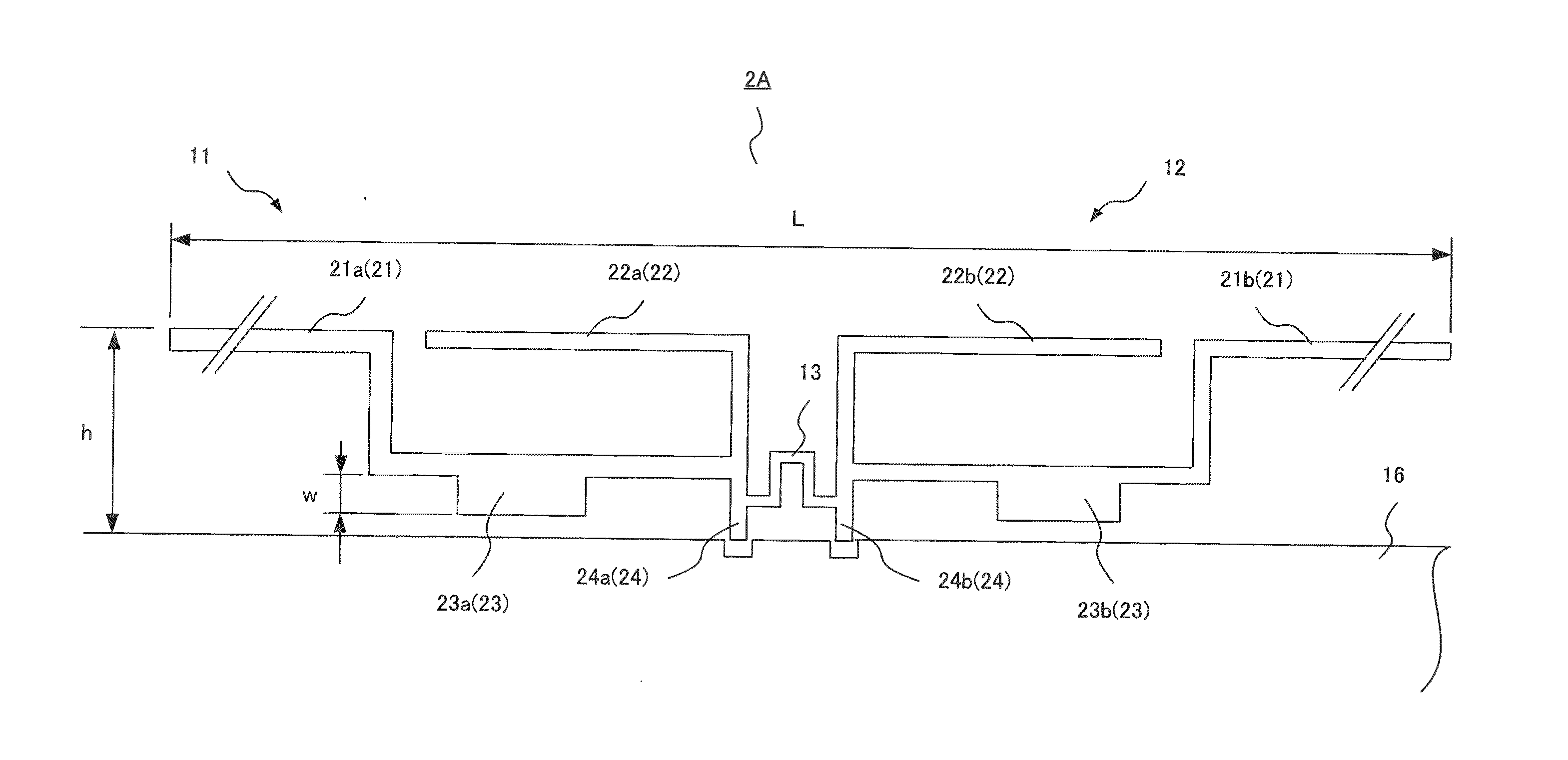 Dual band antenna device