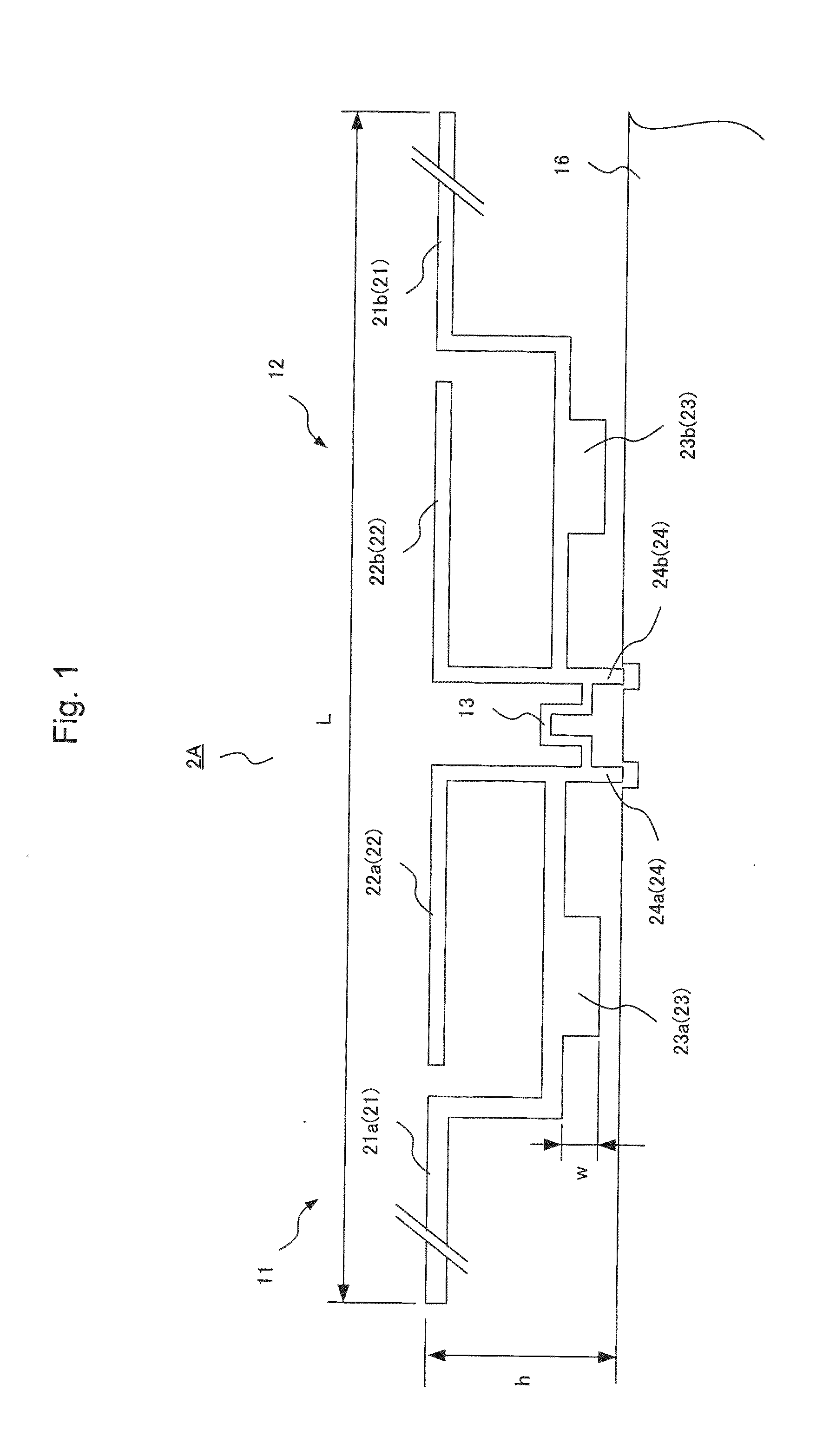 Dual band antenna device