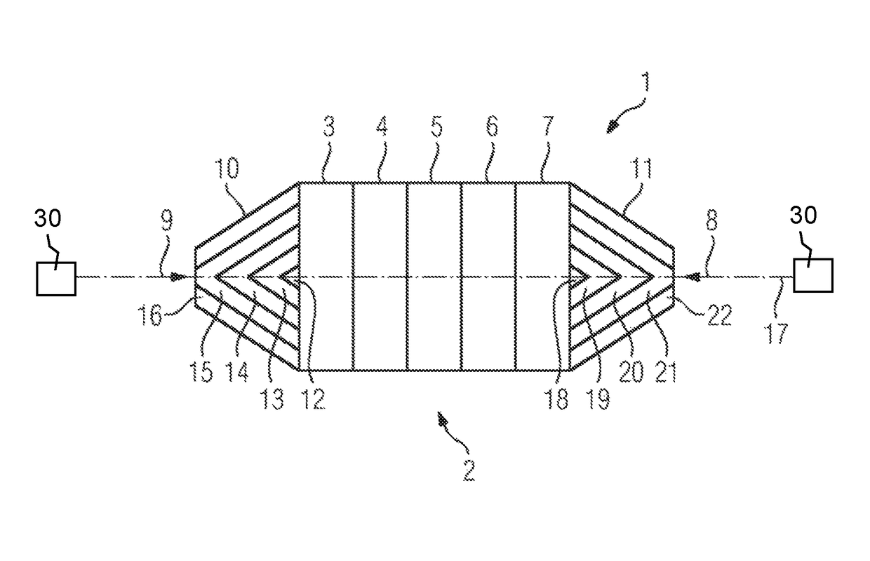 Clamping assembly having a pressure element