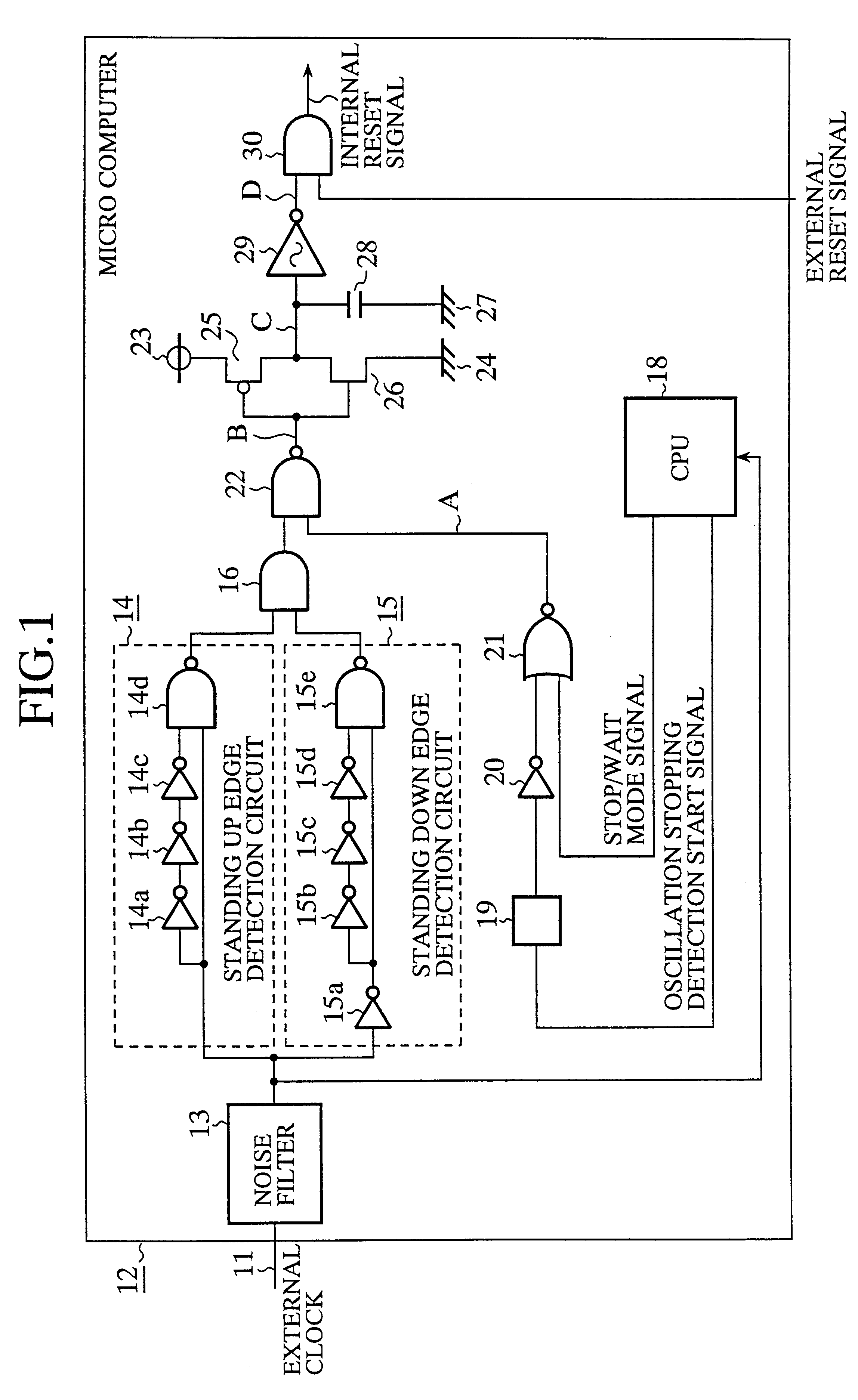 Detector of an oscillation stopping and an apparatus for executing a treatment after the detection of an oscillation stopping