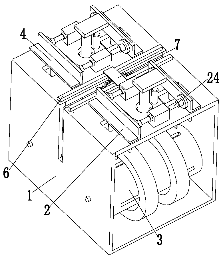 H-shaped steel intelligent machining system for steel structure building construction