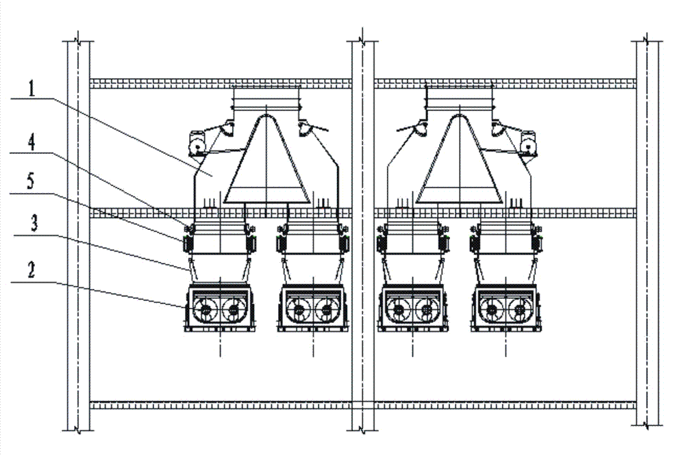 Furnace-free front storage bin feeding device for biomass power plant