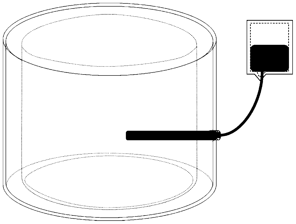 Method for measuring thickness of trunk water diversion sapwood