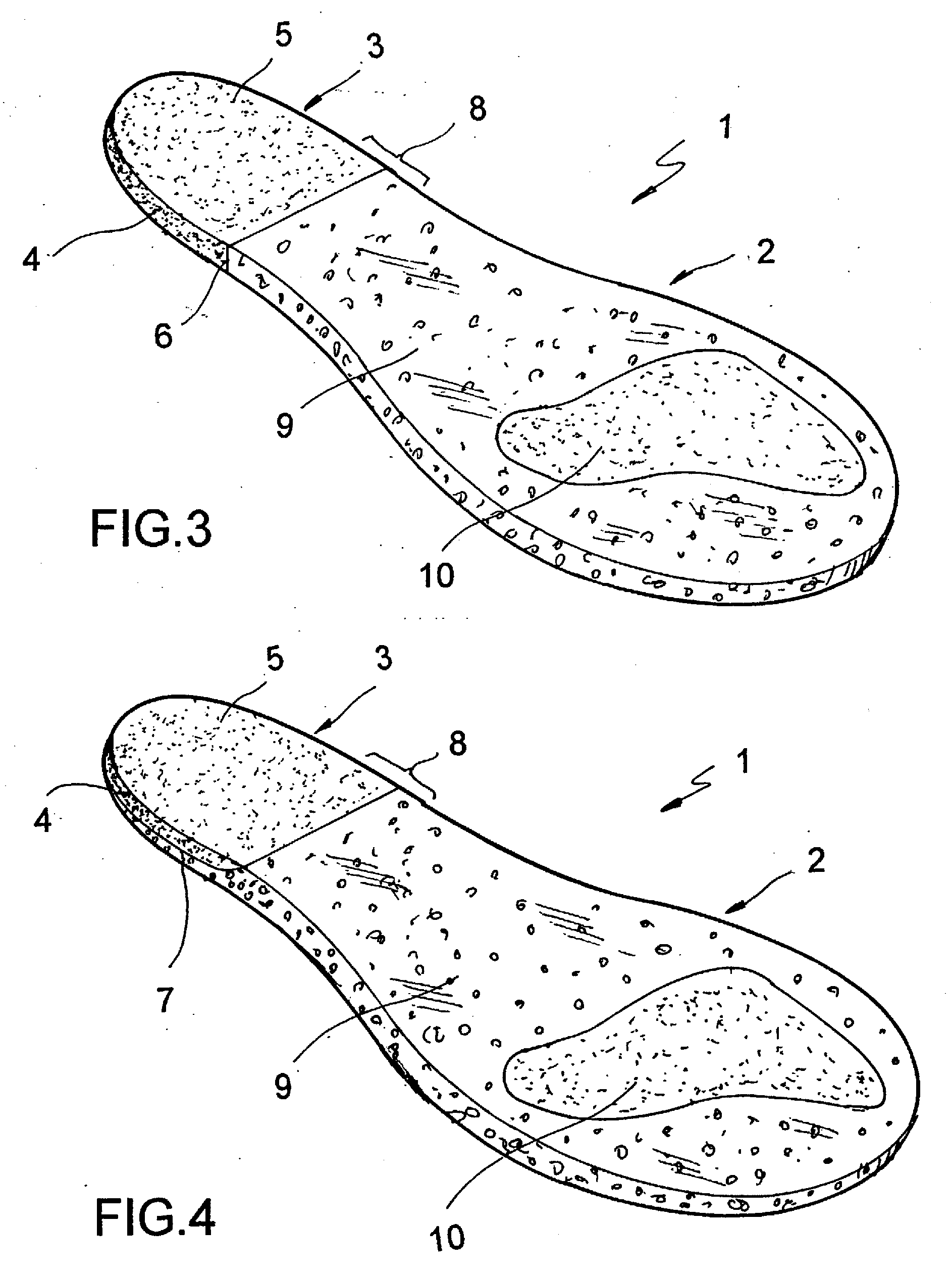 Composite footwear insole, and method of manufacturing same