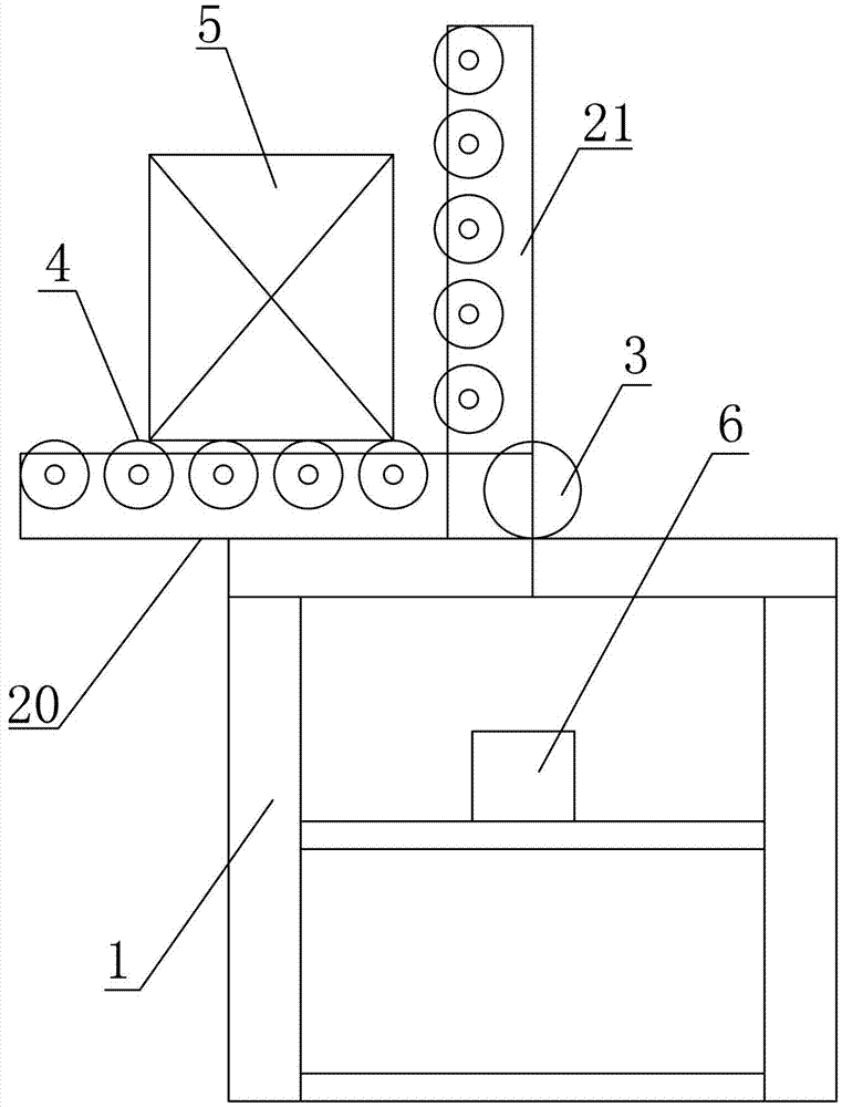 Automatically overturning machine