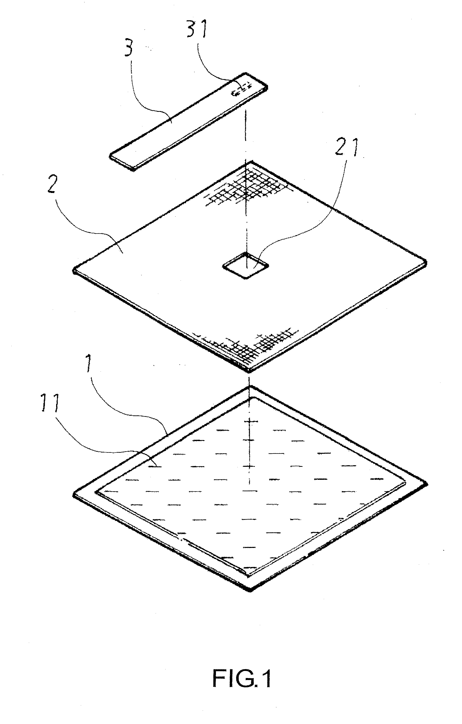 Liquid Holding Bag with a Wipe Layer