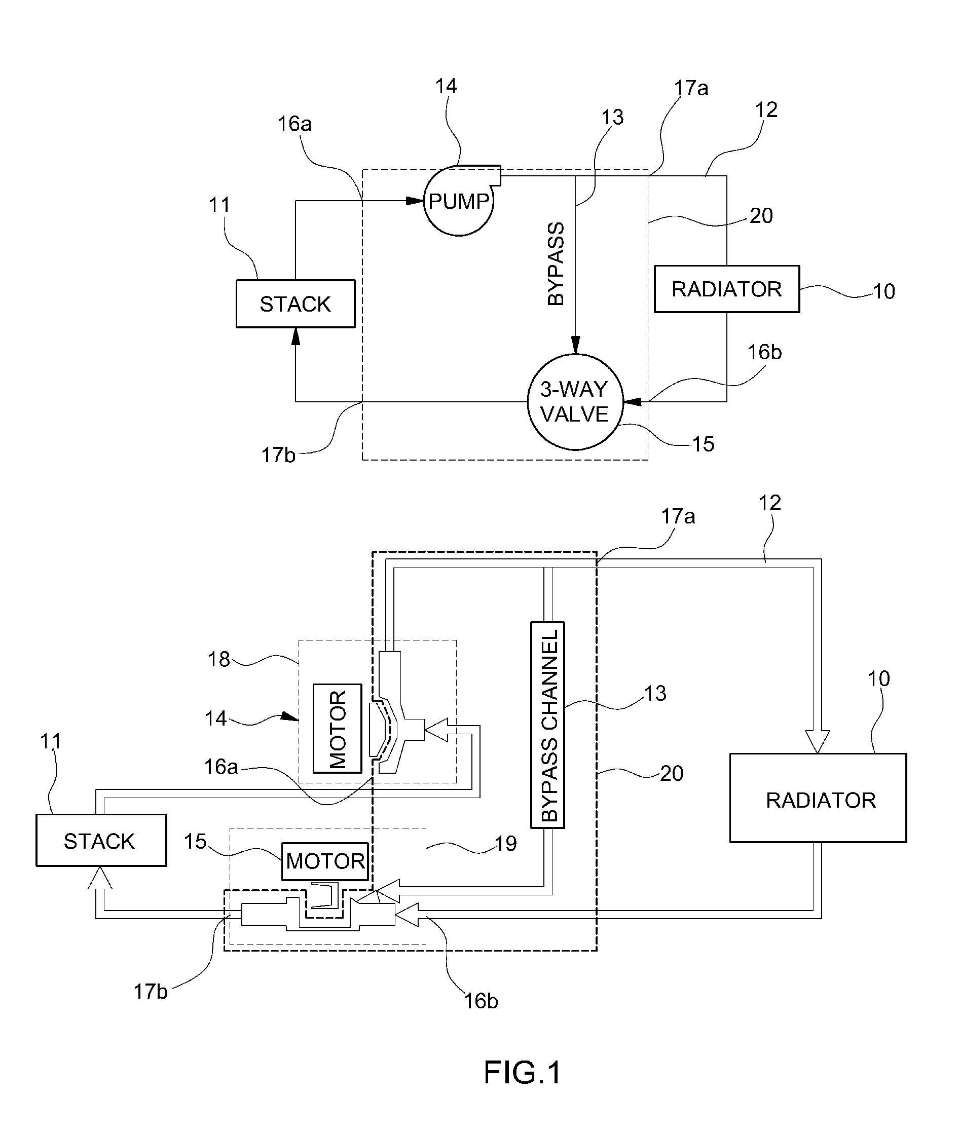 Thermal management system for fuel cell vehicles