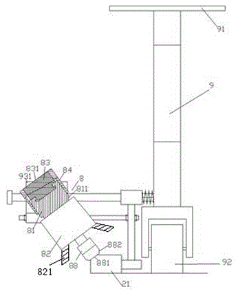 Garden road trimming device with dustproof cover and application method thereof