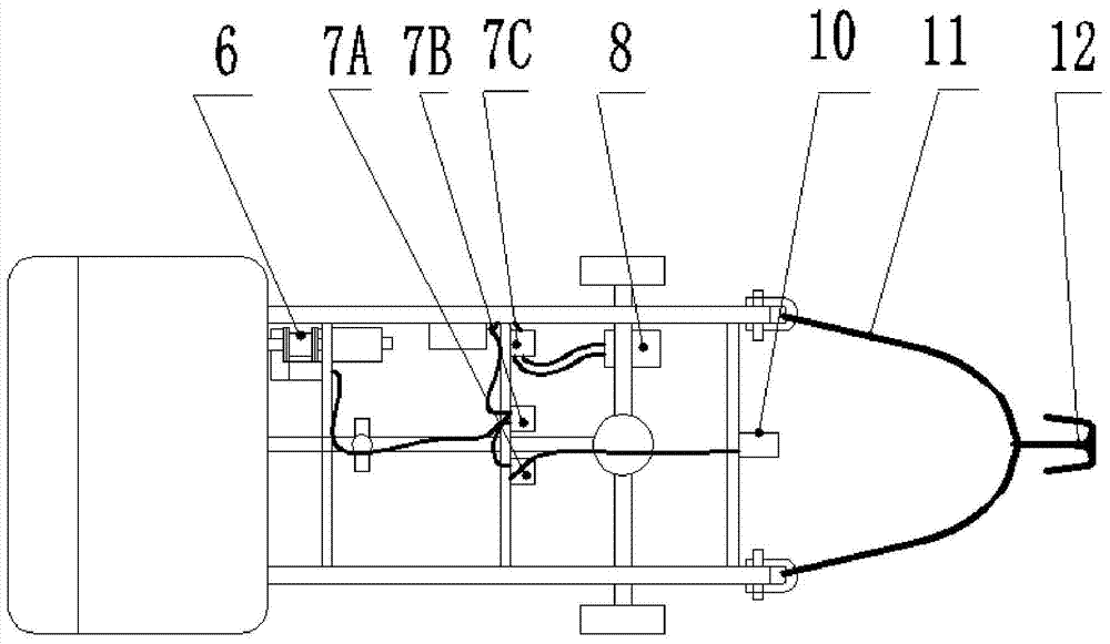 Safeguard system of rubber wheel vehicle