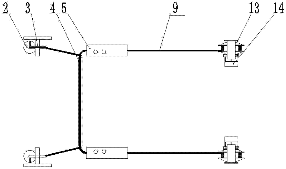 Safeguard system of rubber wheel vehicle