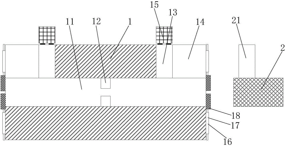 Plastic fiber connecting device