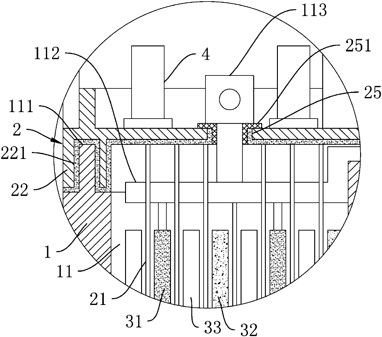 Ultrasonic lead-acid storage battery