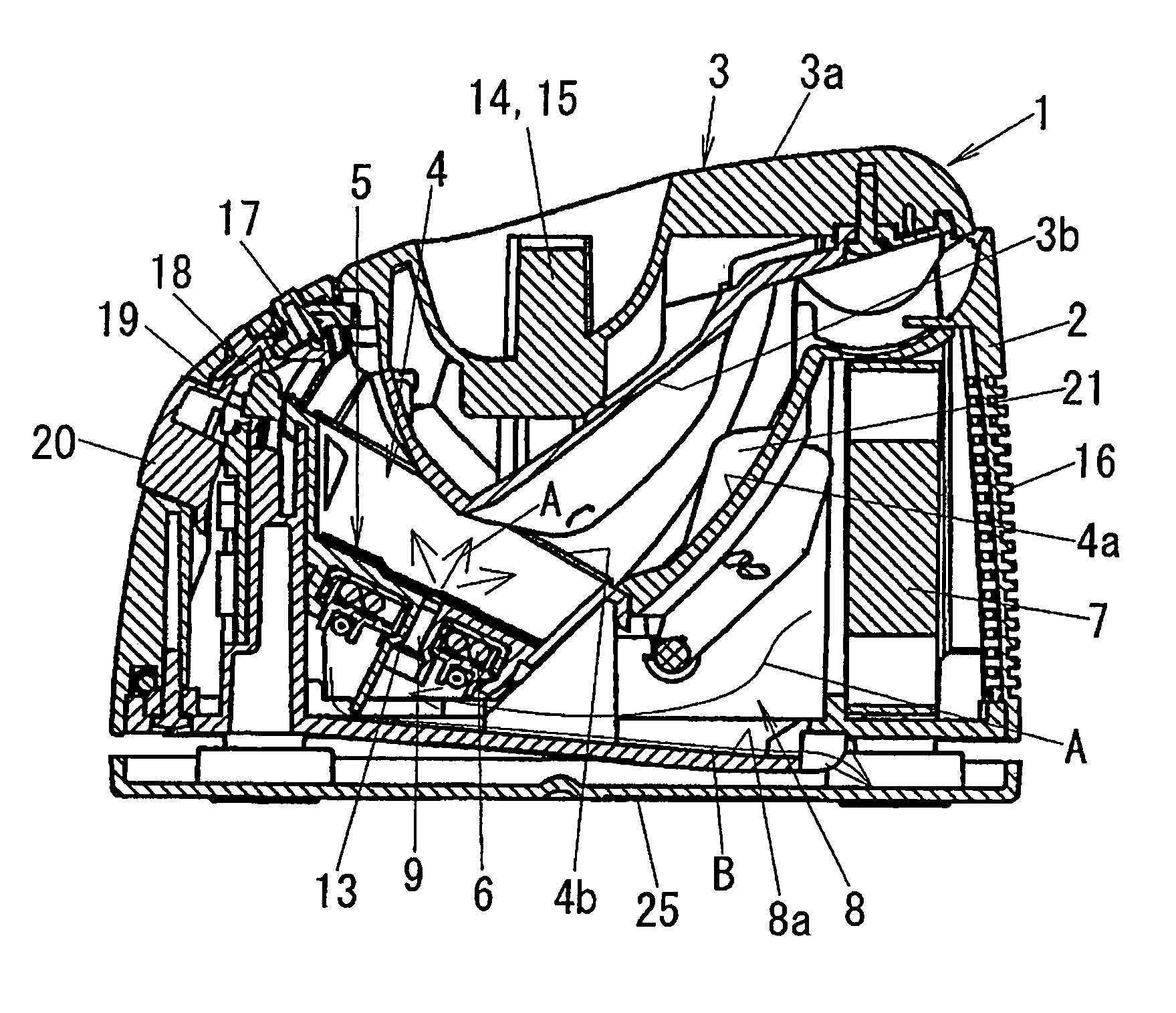 Dryer for hair shaving device