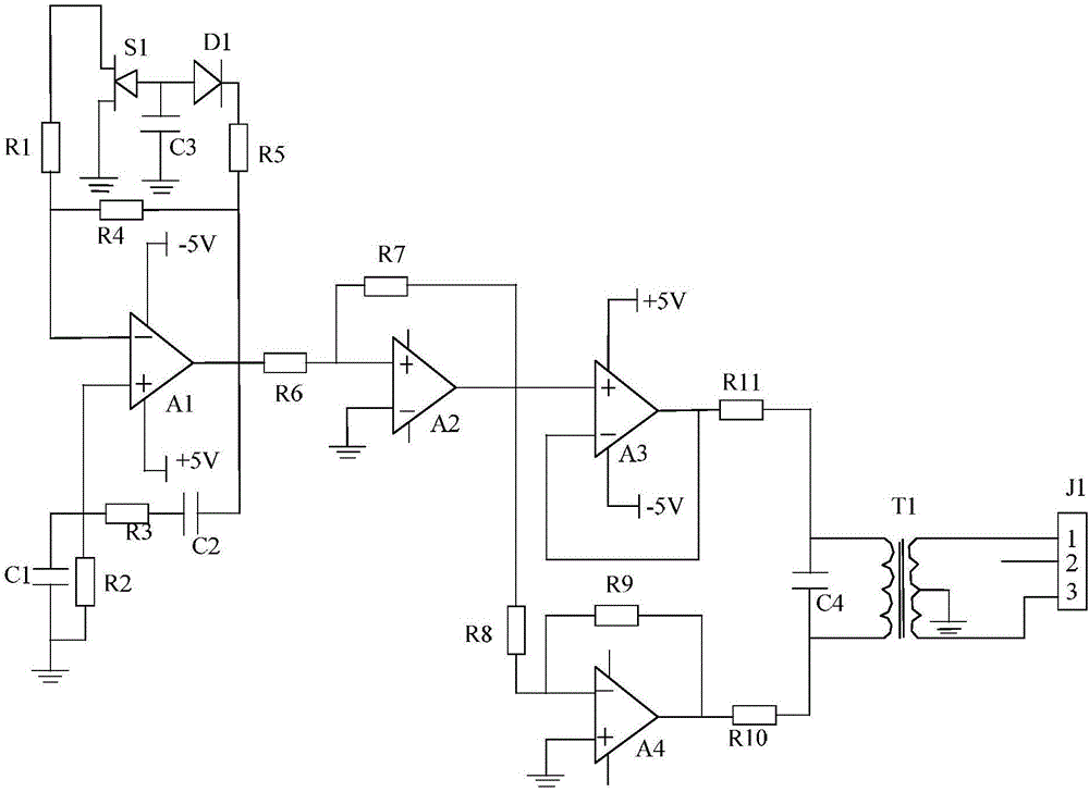 Signal processing circuit applied to inductive sensor