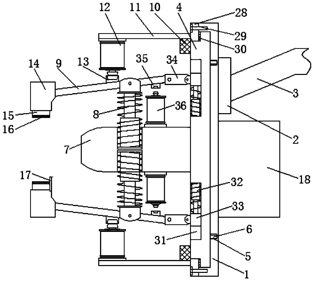 Clamping mechanism for mechanical deformation machining