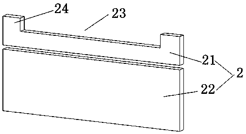 Gel preparation device for SDS-PAGE (sodium dodecylsulfate-polyacrylamide gel electrophoresis)