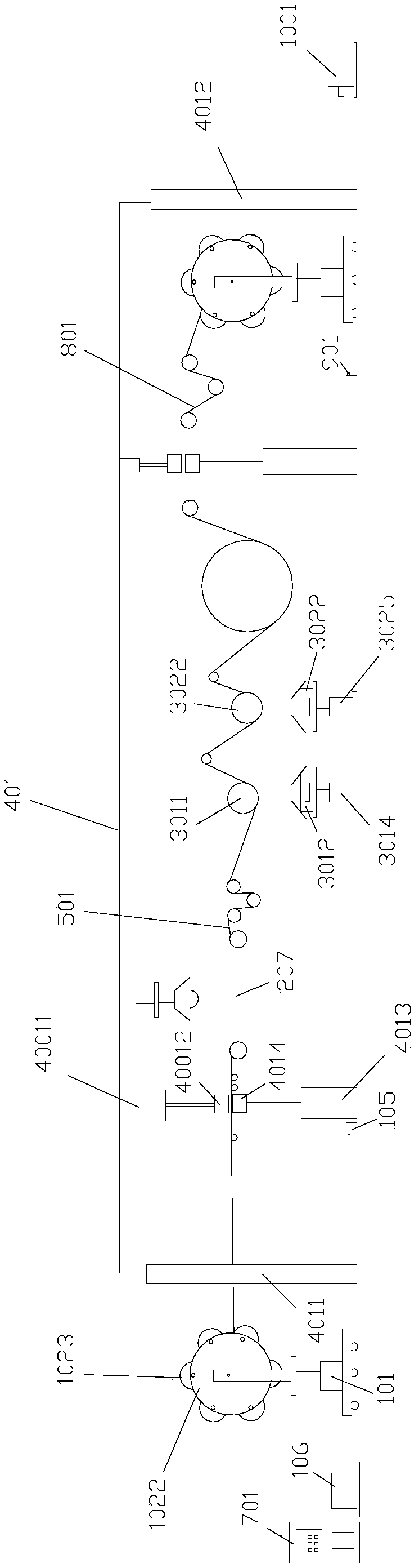 A vacuum coating machine for metallized film processing