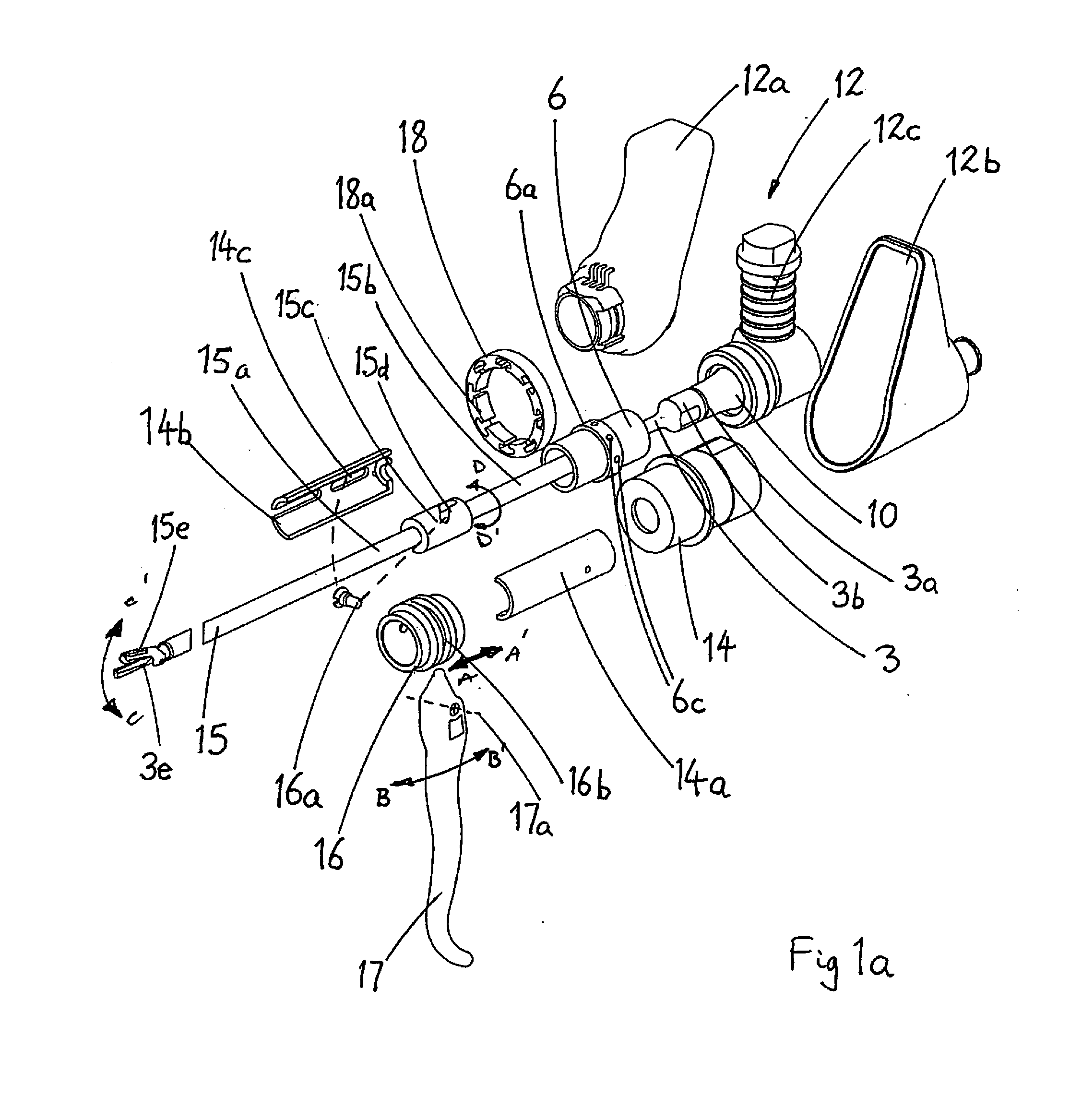 Ergonomic handpiece for laparoscopic and open surgery