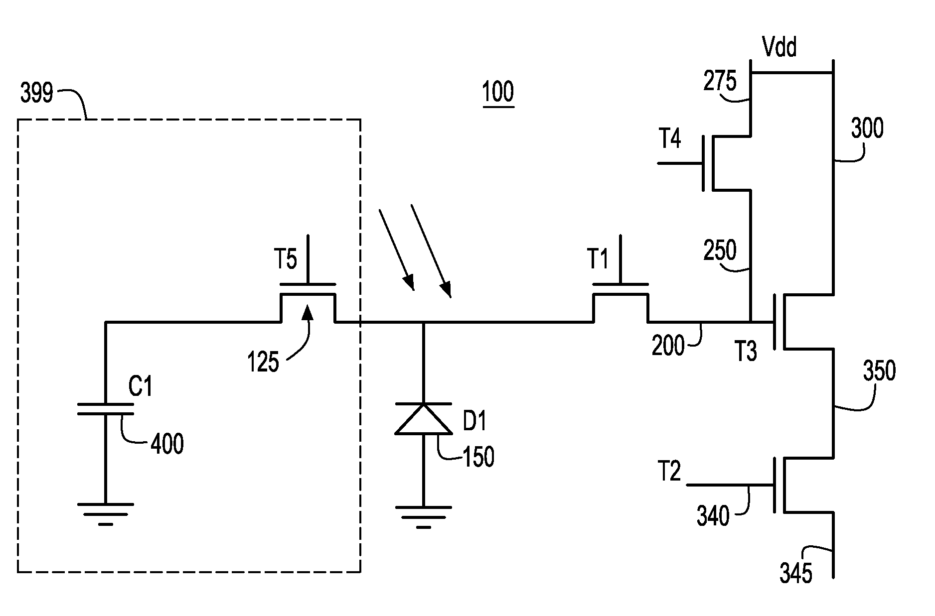 High dynamic range imaging cell with electronic shutter extensions